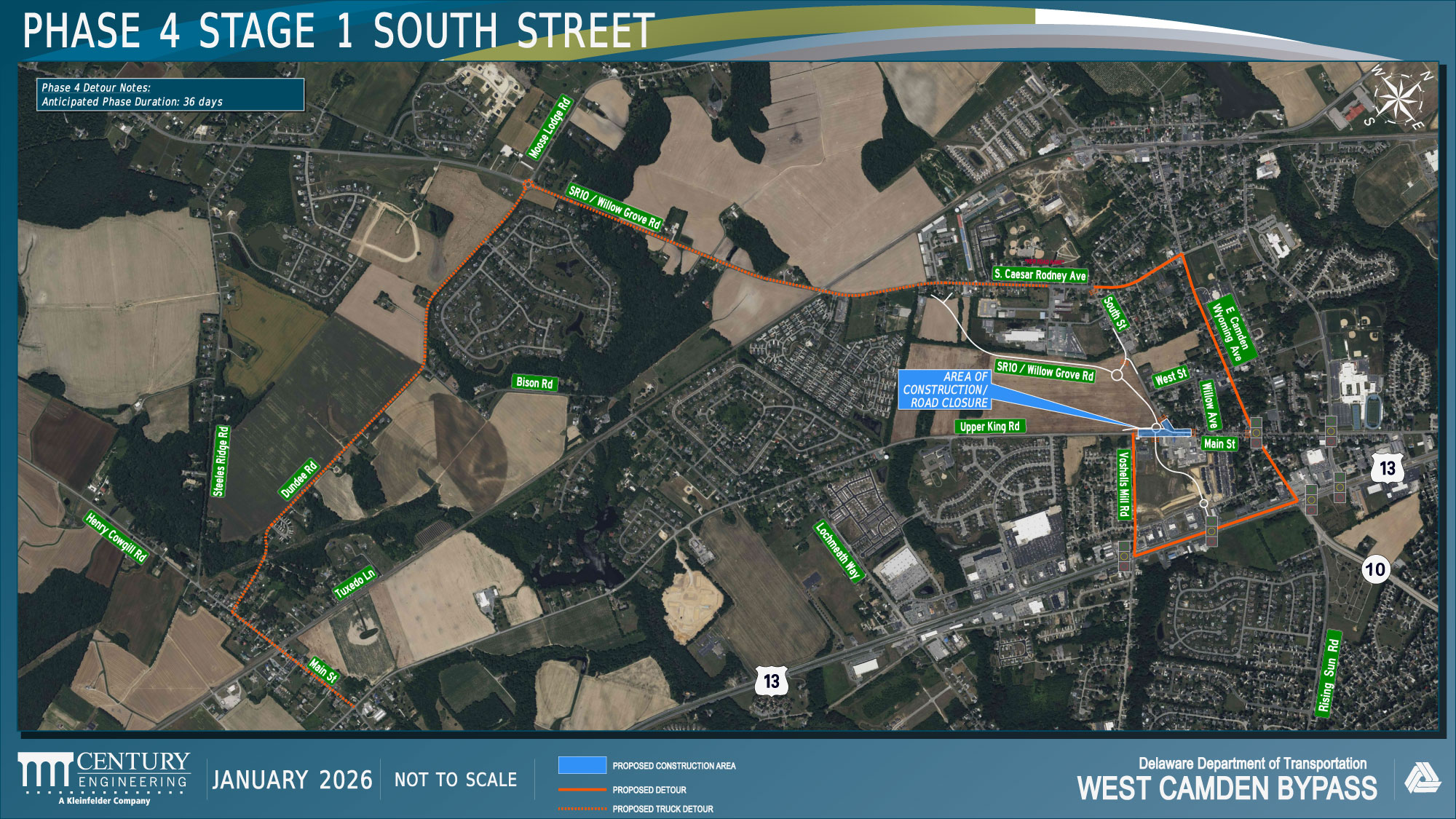 West Camden Bypass Phase 4 detour s1