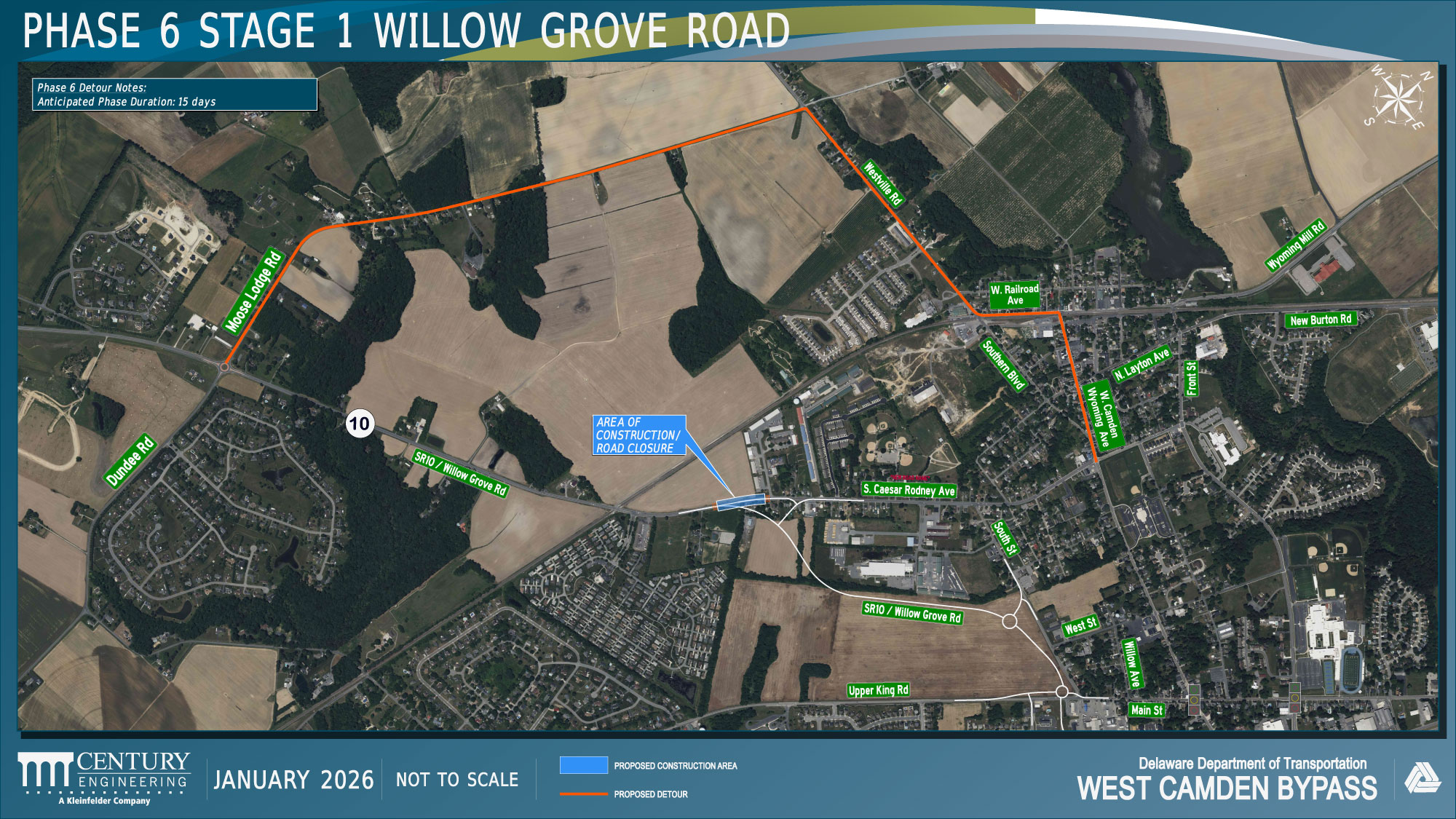 West Camden Bypass Phase 6 detour s1